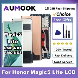 Bilashmart 6.67 OEM AMOLED Honor Magic5 Lite LCD Display Touch Screen Digitizer Honor Magic 5 Lite 5G RMO NX1 RMO NX3 LCD Display