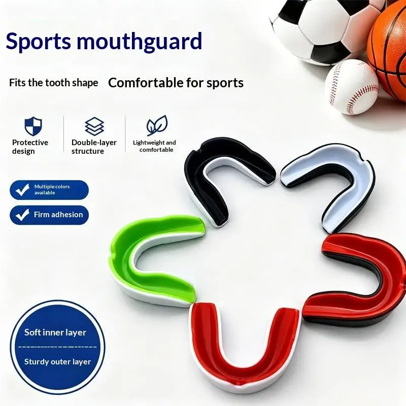 4Pcs/Set Boxing Taekwondo Sanda Dental Guards Basketball Dental Guards Sports Anti Grinding Dental Guards