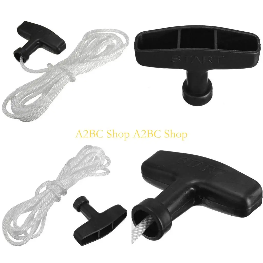 

A2BC New Universal Lawnmowers Pull Handle 1.1M Starter Start Cord Rope Engine Petrol