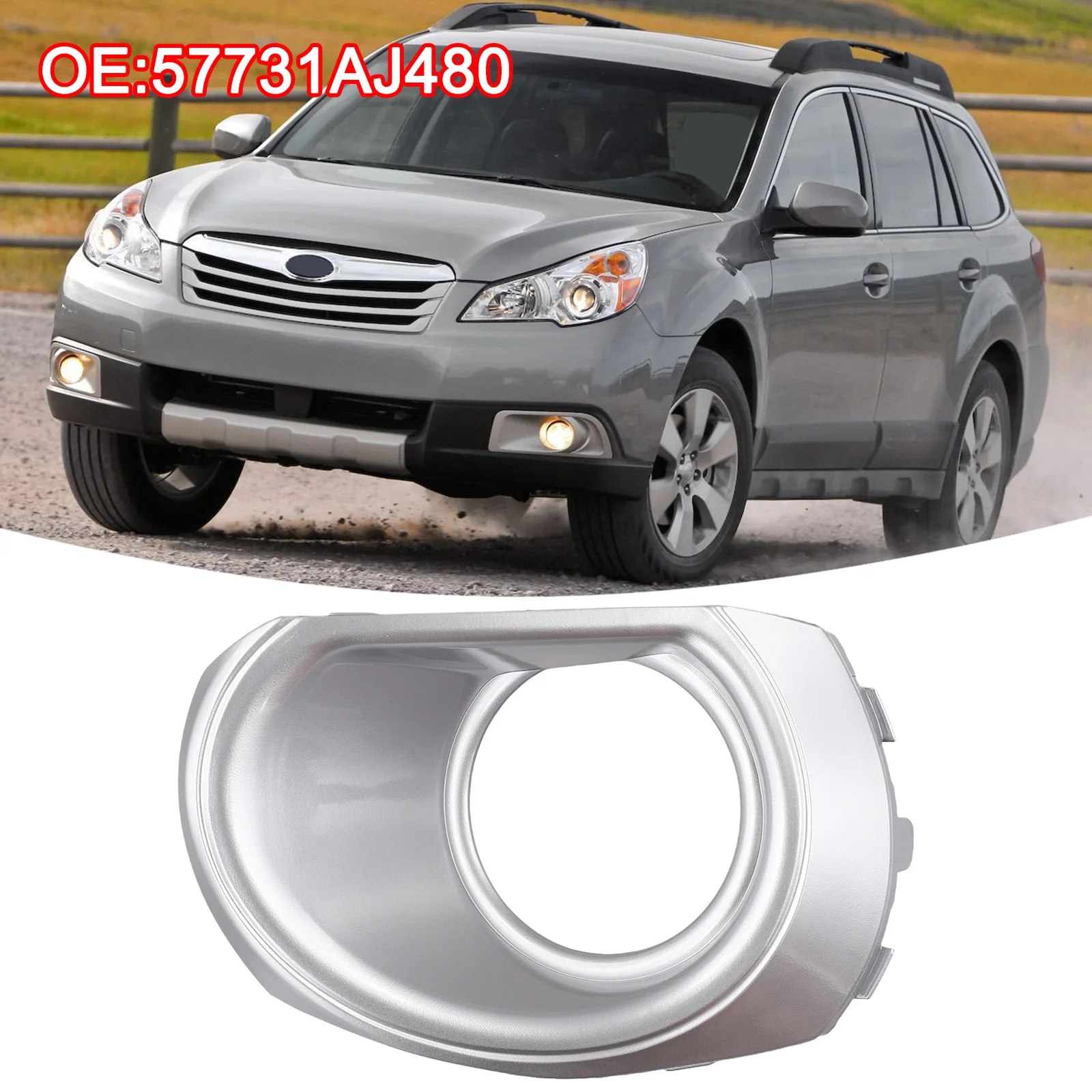 ABS Bumper Cover As Shown In The Picture Fog Lamp Cover Easy To Use Non-deformation Design Perfect Replacement