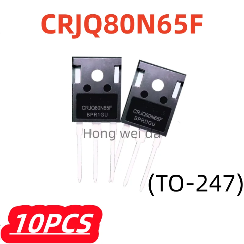 

10 шт./лот, 100% новый CRJQ80N65F CRJQ80N65 80N65F 43A/650V TO-247 MOSFET, оригинал