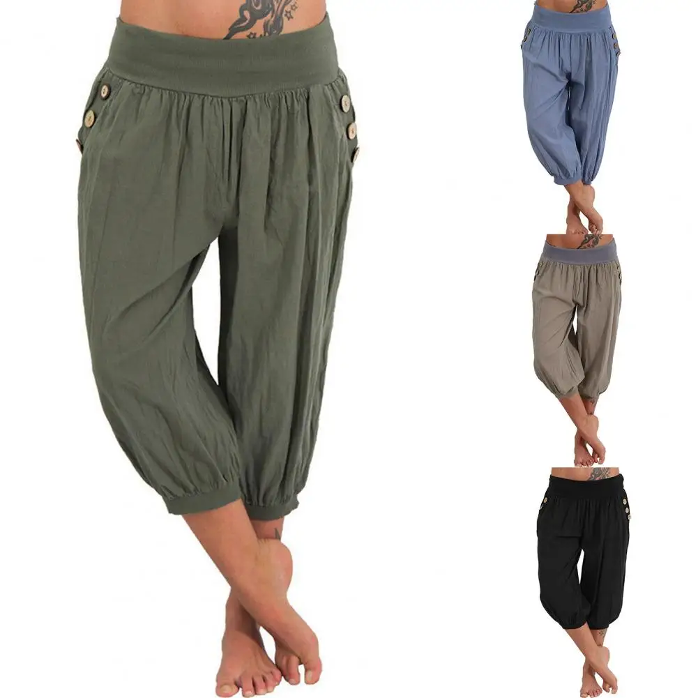 

Harem Pants Loose Ladies Beam Feet Pants Comfortable Pants