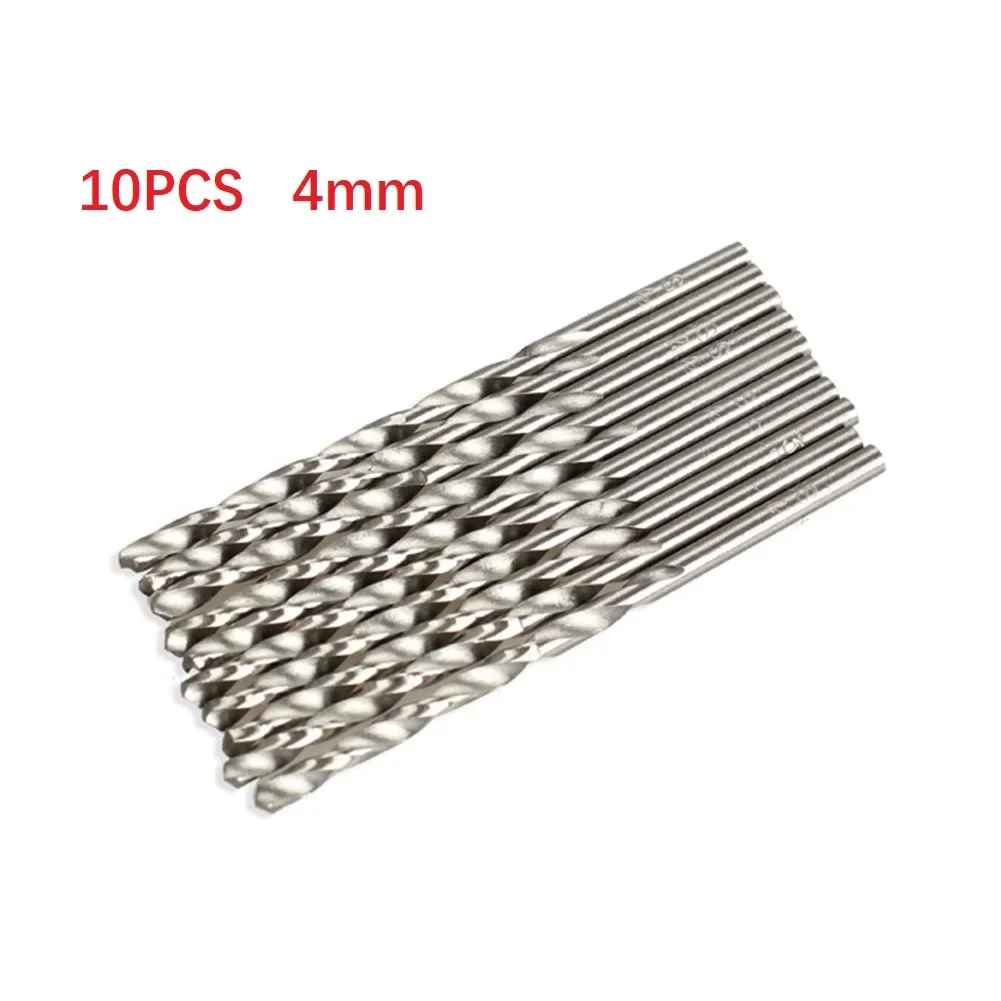 Forets hélicoïdaux HSS, tête de proposition métallique, 4mm, 75mm, outils de travail de calcul de menuiserie, accessoires de perceuse électrique, 10