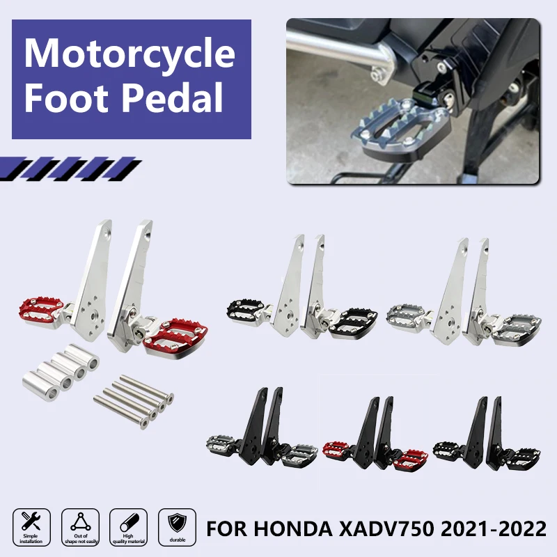 

Motorcycle Foot Pegs 2022 for HONDA XADV750 XADV X-adv X ADV 750 2021+ Folding Rear Foot Pegs Aluminum Footrest Passenger Parts