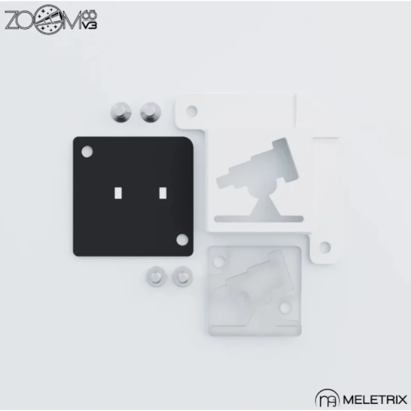 Meletrix ZOOM 65V3 Keyboard Telescope Badge Modular Custom Nightlight Transmission Modular for Mechanical Keyboard Accessories