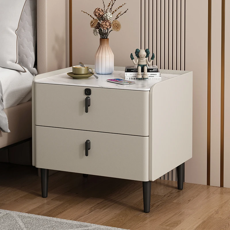 

Cabinets Bedroom Nightstand Mobile Living Room Drawers Luxury Storage Low Bedside Table Organizer Criado Mudo Hotel Furniture