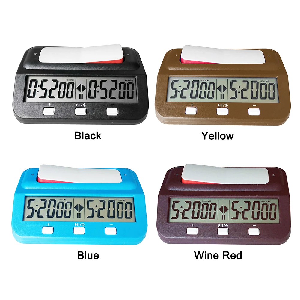 Board Game Clock Professional Stopwatch Board Clock Plastic Battery Powered Multifunctional Lightweight for Family Personal Use