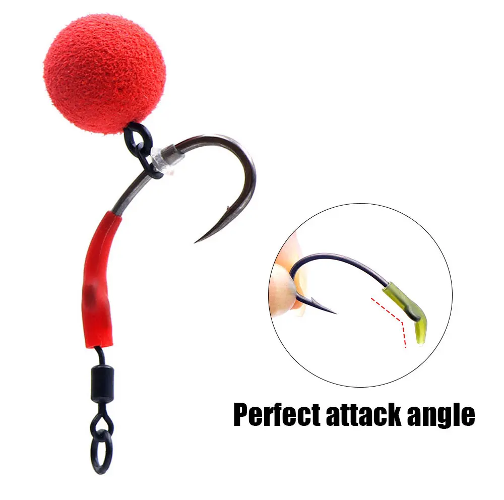 20 Stück Karpfenangelhaken-Kicker, Hair Rig Terminal Tackle, Hooklink Aligner, D-Rig Angelzubehör für Method Feeder und Ronnie Rig – Detail 5