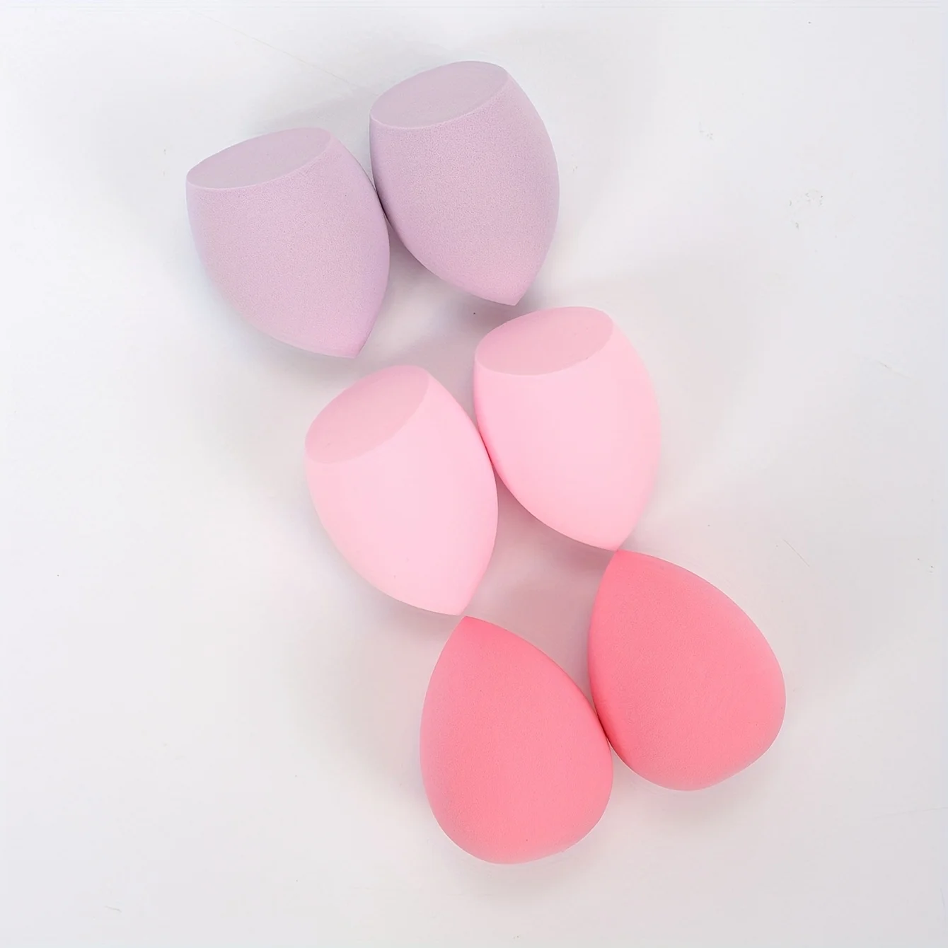 6Pcs Hydrophilic Makeup Sponges-Latex-Free Multi-Color Blenders for Liquid/Cream/Powder|Pore-Blurring All Skin Types Travel Kit