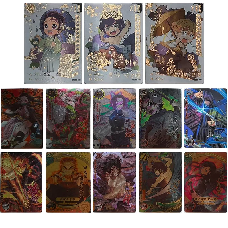 

Аниме Demon Slayer Rengoku Kyoujurou Kamado Nezuko Kochou Shinobu Коллекционные карты Рождественские подарки на день рождения Детские игрушки