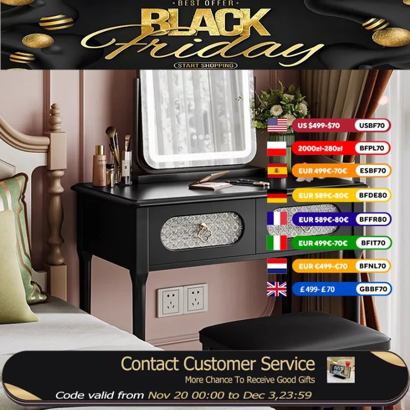 

Mobile Storage Dressing Table Essentials Stool Texture Chair Dressing Table Luxury Wood Mesa Maquillaje Home Furniture Set