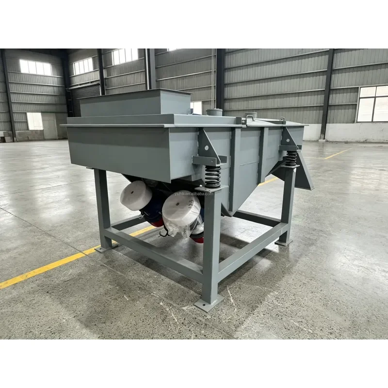 High Precision Low Noise Linear Vibrating Screener Chemical Granule Solid-Liquid Dewatering Screening Equipment