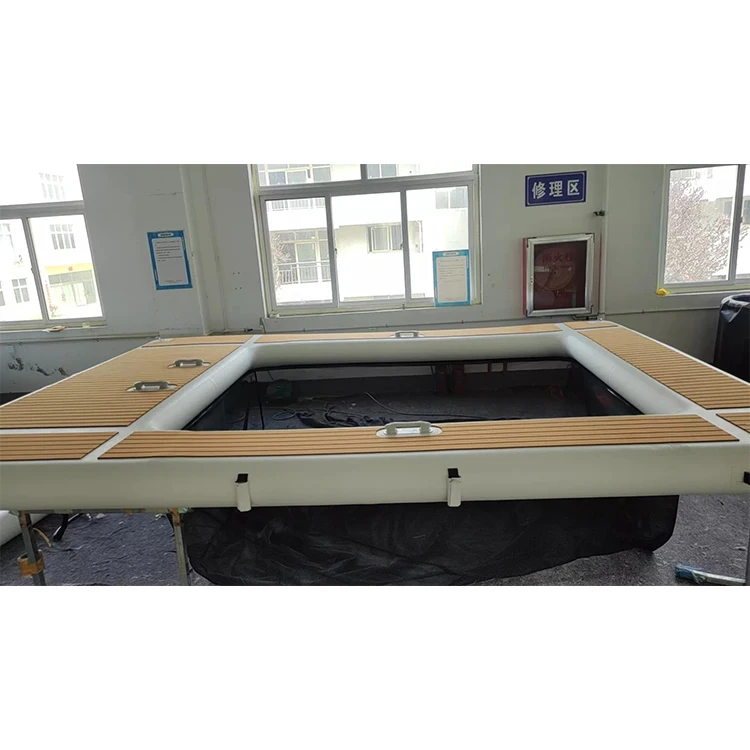 Portable Inflatable Yacht Pool Swimming Pool Ocean Floating Pool with Net