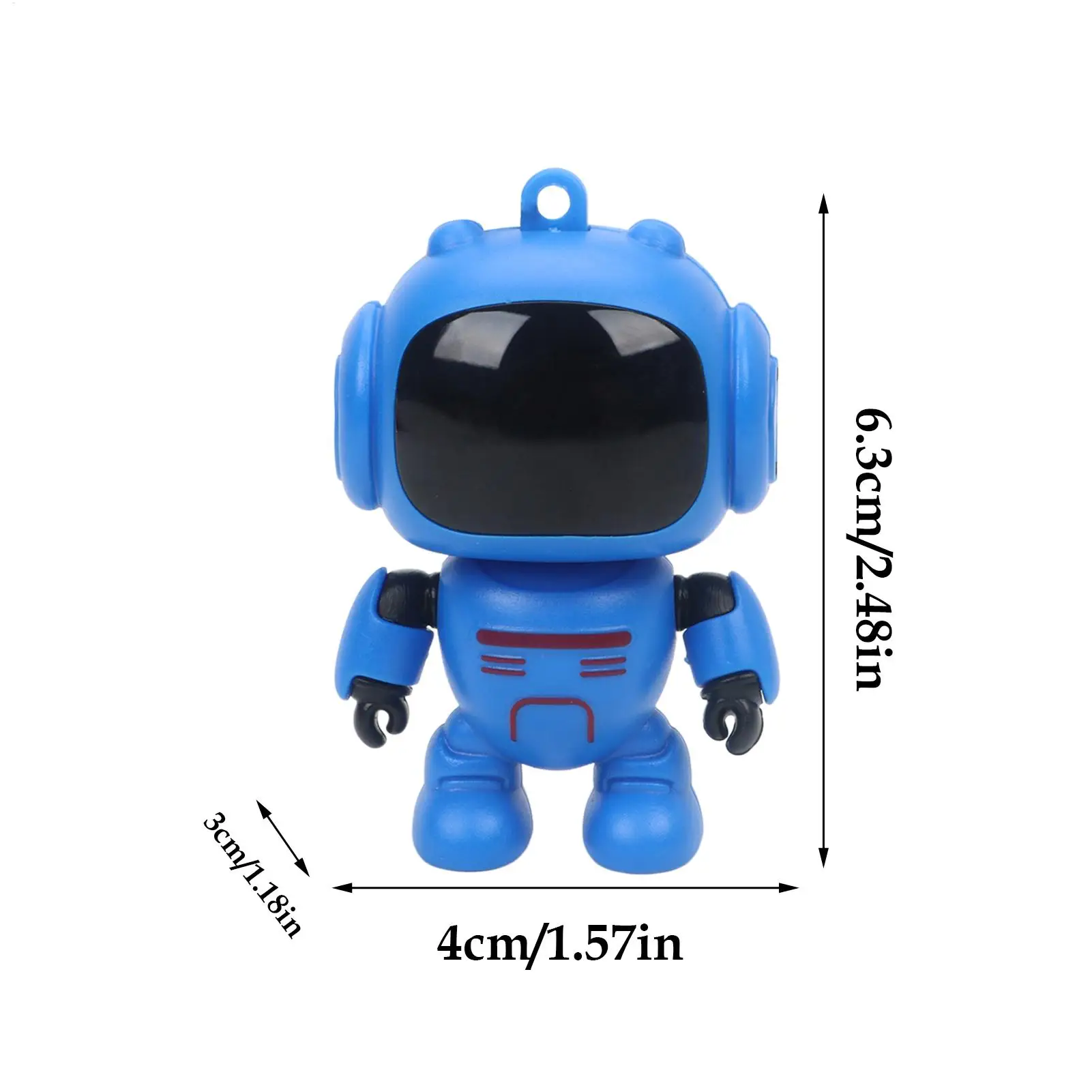 Purse Charm Joint Movable Robot Wallet Key Ring Glowing Eyes Design Keychains For Backpacks For Women Men Bag Wallet Schoolbag