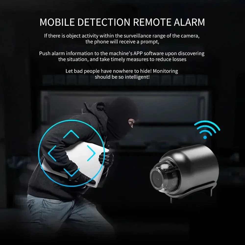 كاميرا X5 Mini HD1080P كاميرا WIFI لاسلكية مدمجة مع وظيفة التسجيل مناسبة للتخييم في الهواء الطلق في المنزل