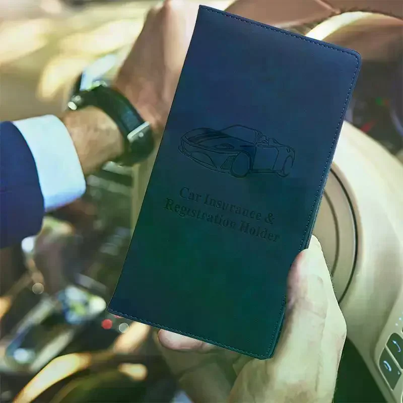 Car Registration And Insurance Holder,Car Document Holder For Cards License,Vehicle Glove Box Car Organizer For Documents, Cards