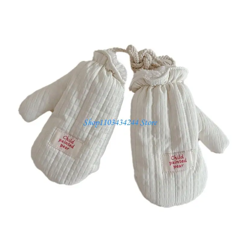 قفازات الأطفال القطنية للرضع قفازات الشتاء للأطفال الصغار قفازات دافئة ومريحة توفر الدفء والراحة لمدة 0-2 سنة
