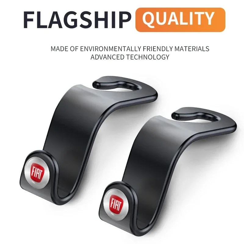 1/2PCS Multifunction Portable Car Seat Hook For Fiat 500 Panda Freemont Abarth Argo Punto Uno Doblo Stilo Bravo Ducato Pondo FR
