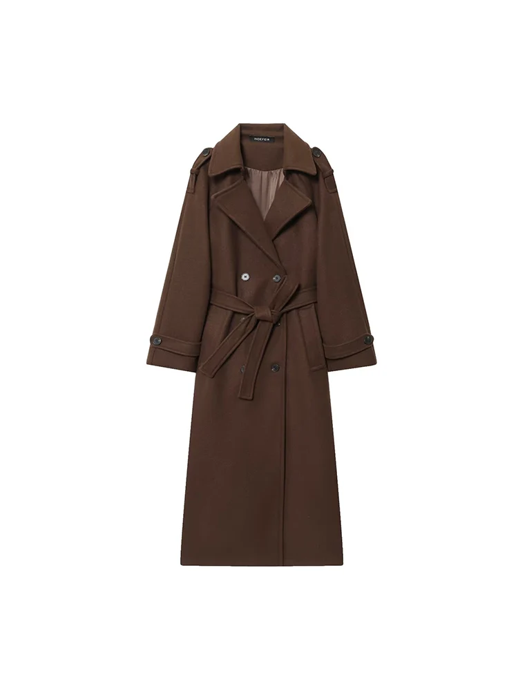 

Европейский и американский стиль, осенняя новая модная тенденция, темпераментное женское классическое двубортное длинное пальто в британском стиле