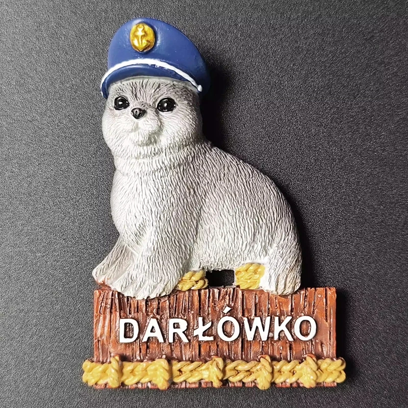 Dalwuvko, Poland Handmade Painted 3D Fridge Magnets Tourism Souvenirs Refrigerator Magnetic Stickers