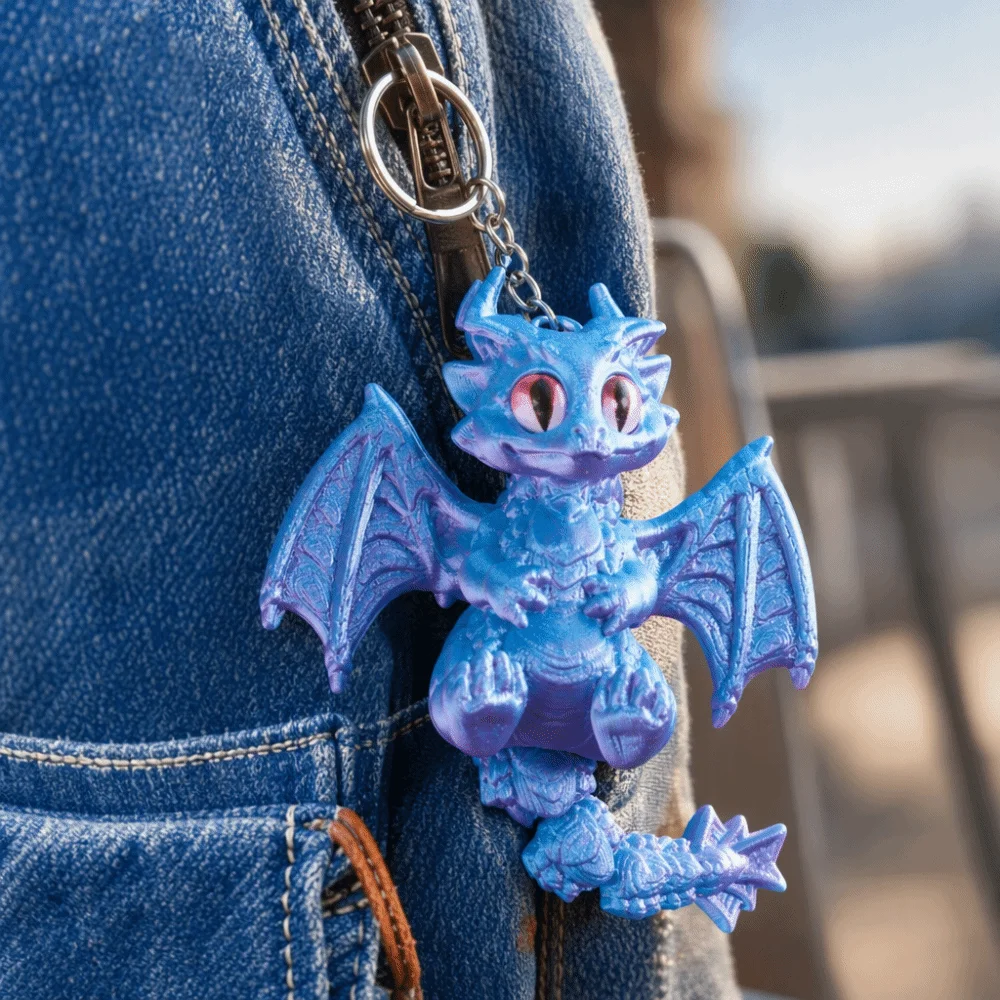 Funny 3D Printed Dragon Keycha - 3D Printing Joint 评论和价格