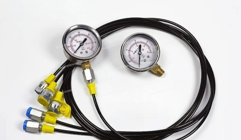 Hydraulic Pressure Gauge, Excavator Hydraulic Pressure Test Box, Pilot Pump Combined Pressure Detector