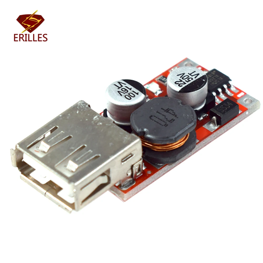 Car Charging Output USB Charger Module 6-24V 12V / 24V To 5V / 3A DC Buck Step Down Regulator Converter 12V 5V Power Supply