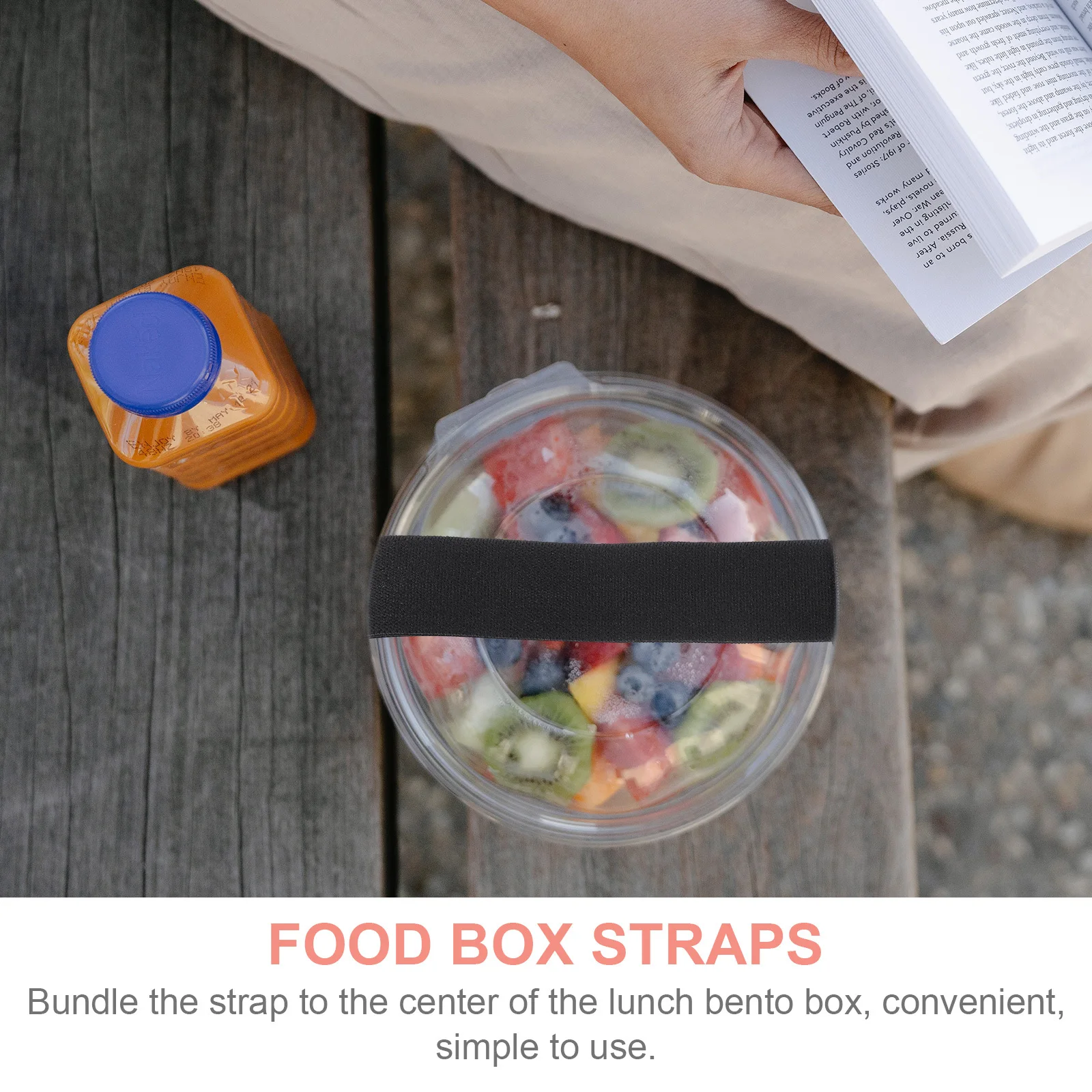 

4Pcs Bento Box Fixed Elastic Straps Adjustable Soft Surface Lunch Box Bands for Easy Extraction Tableware Storage