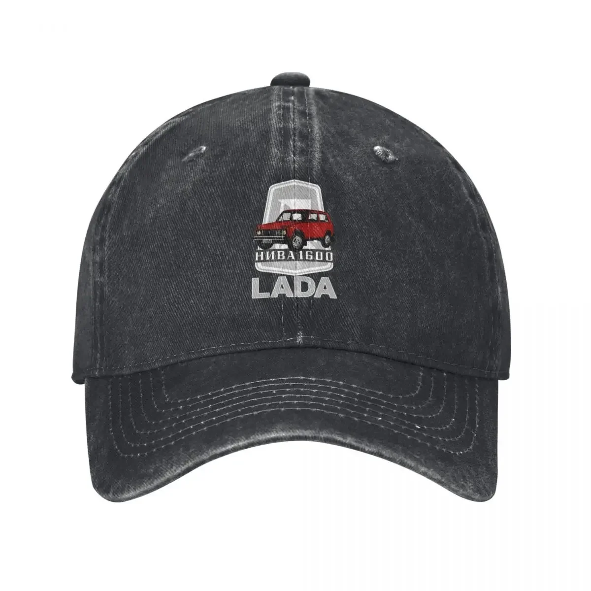 Lada Niva 1600 Logo (red on black) Baseball Cap fashionable Luxury Hat black Hats For Women Men's