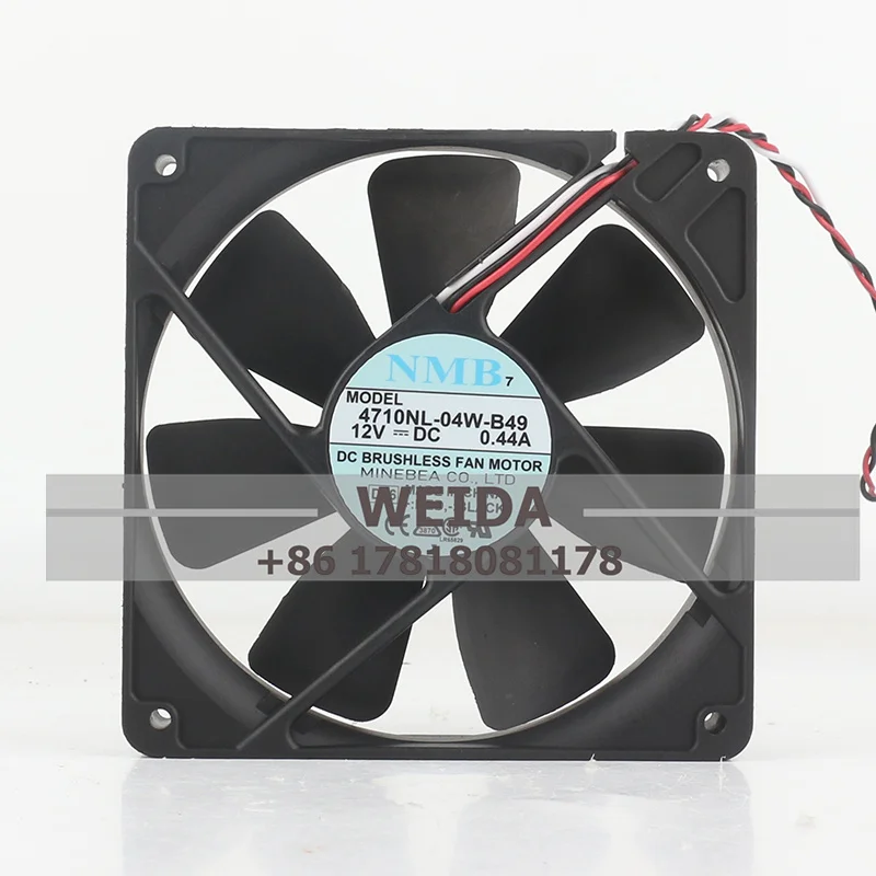 NMB 4710NL-04W-B49/B59 12025 12VDC 0.44A 12CM Silent chassis cooling fan 120 x 120 x 25MM