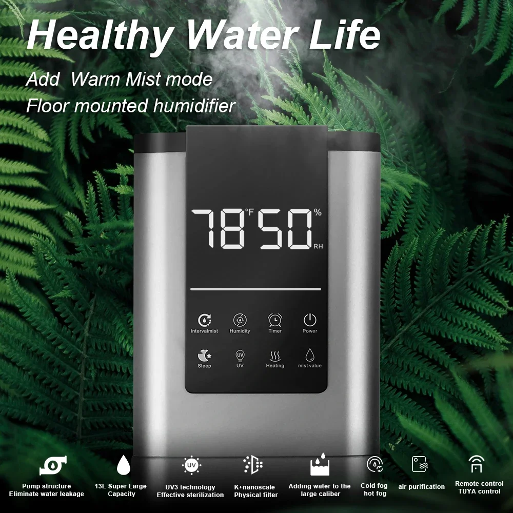 Low Energy Consumption Large Capacity Winter Mist Warm Cool Humidifier Smart Household Home Appliance Standing Humidifier