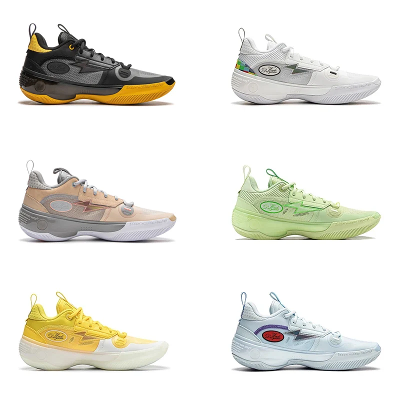 Li-Ning メンズ WAY OF WADE 10 LOW プロバスケットボールシューズ カーボンプレートクッション裏地 WOW 10 競技スニーカー ABAS083