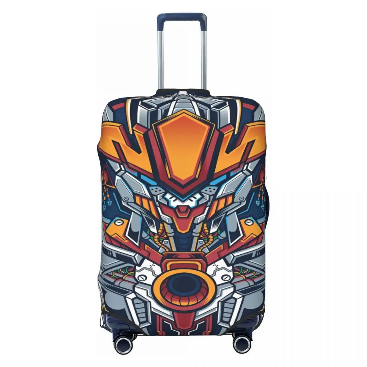 Gundam Suitcase Cover Fun Cruise Trip Protection Luggage Supplies Flight
