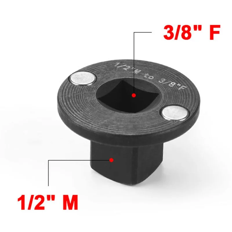 A76K Adattatore per presa a impatto a basso profilo da 1/2 "a 3/8" Riduzione dell'azionamento da 1/2 "M a 3/8" F Progettato per spazi stretti Adattatore per presa BX103