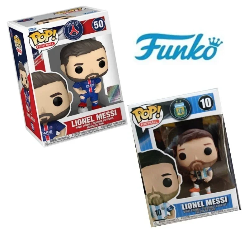Recién llegado Funko POP Estrellas del fútbol Lionel Messi # 10 León Messi # 50 figuras de acción de vinilo colección modelo juguete para regalo