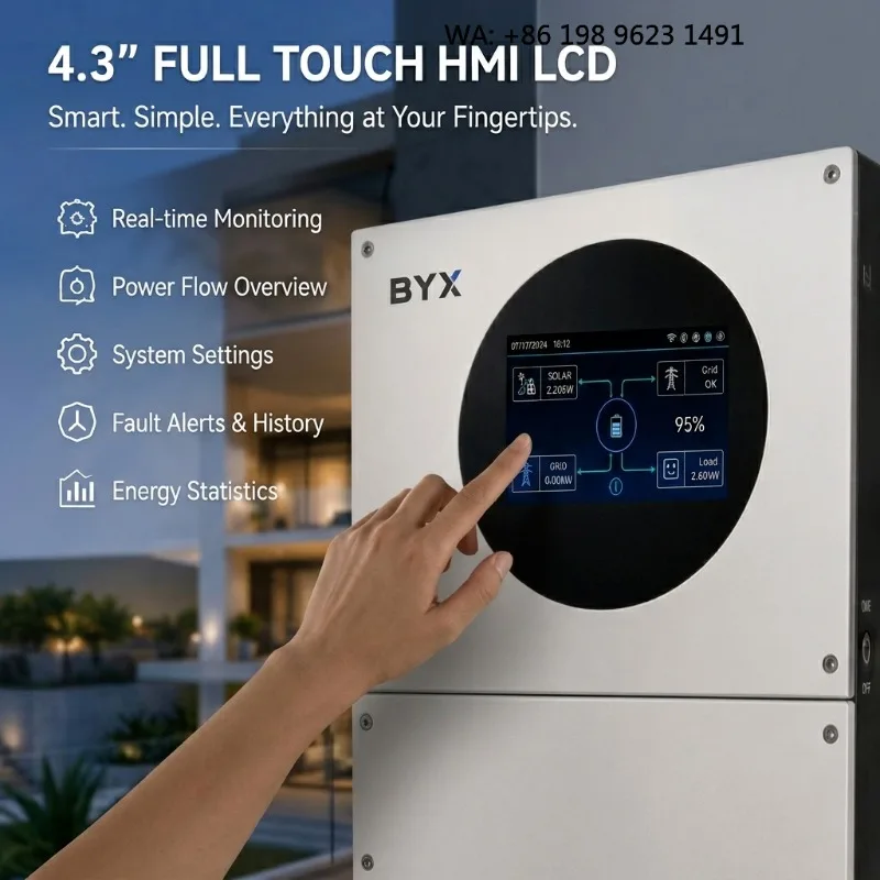 3KW-16KW IP65 Single Three Phase Hybrid Solar Inverter Smart Dual Output Residential Solar Energy System