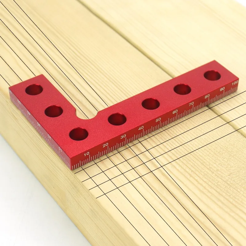 

Деревообработка, квадратная линейка из алюминиевого сплава, метрический измеритель высоты, 90-градусный L-квадрат, деревообрабатывающий измерительный прибор, угловая линейка