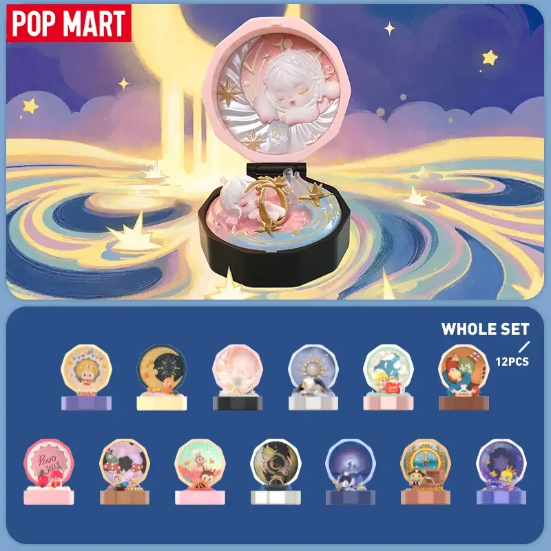 

POP MART Романтическая коробка для колец серии 4, наборы сцен, глухая коробка, загадочная коробка, кавайные украшения, фигурки, домашний декор, настольная модель куклы