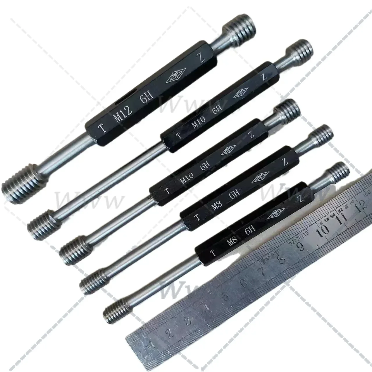 

Extended Thread Plug Gauge Pass Stop Gauge M4/M8M12 Customized Rod Neck Smooth