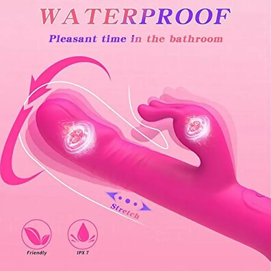 هزاز أرنب Thrusting للنساء ، محفز البظر ، الهزاز G-بقعة مع سيليكون شفط كأس دسار ، ألعاب الجنس للكبار #5