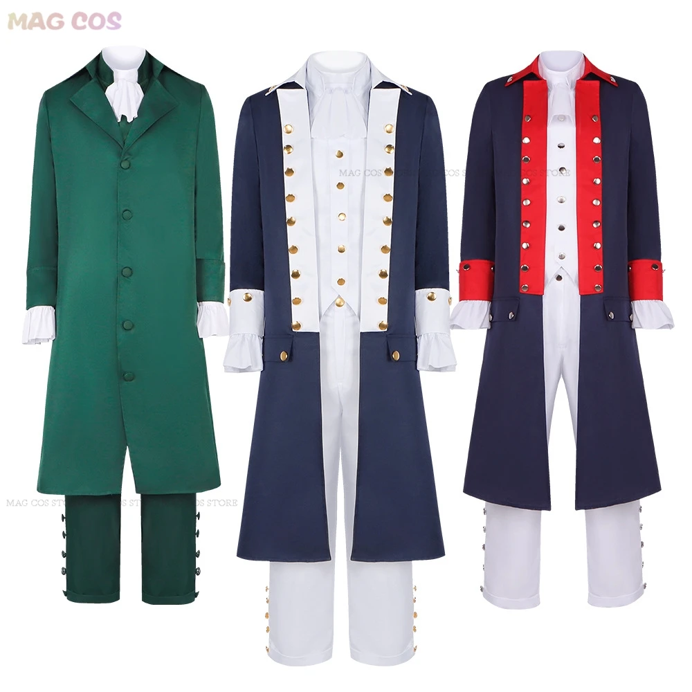 Hamilton COSPLAY Musical Stage Cosplay Costume Alexander Gentlemen Ball Gown Medieval Adult Uniforms Retro Outfit