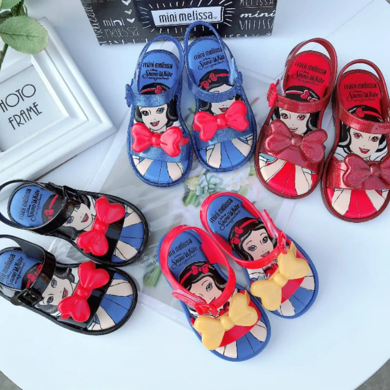 Disney Princess Girl Jelly Shoes sandali estivi neonate Melissa Sandals Cute Toddler Shoes sandali estivi Casual per bambini