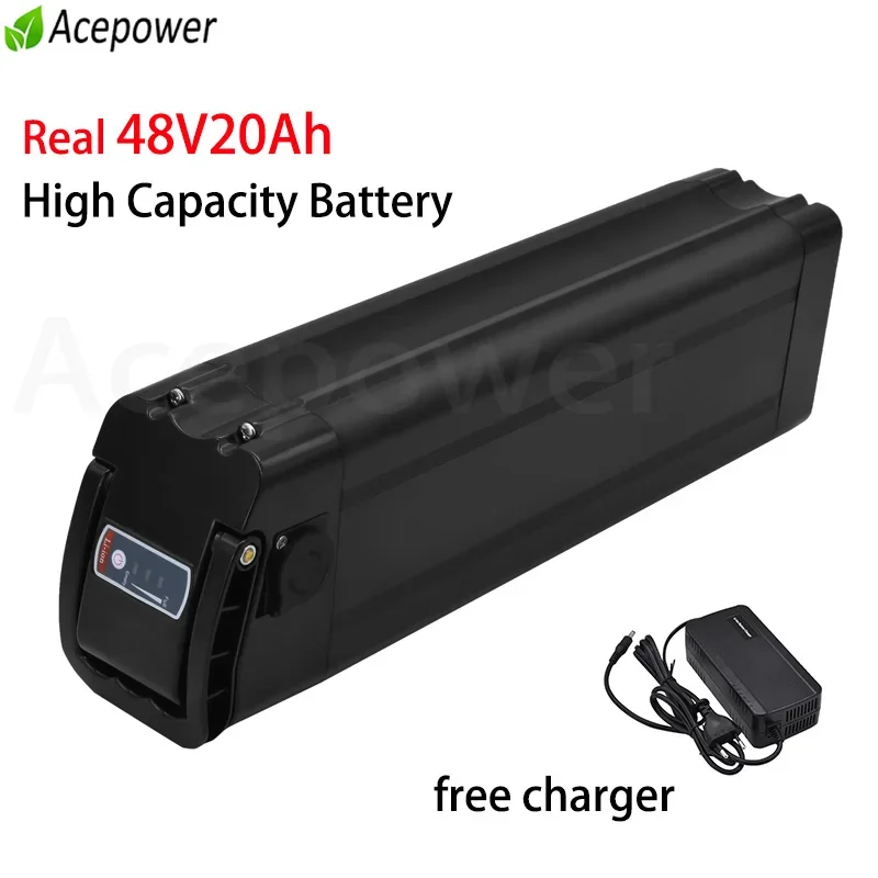 Für BURCHDA R8S Pro JINGHMA R8 Pro Elektrische Fahrrad Batterie 48V15,6 Ah 20Ah Silber Fisch Batterie für Sinohon A20 GORTAT Q80 Ebike