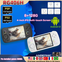 ANBERNIC RG406H Retro Handheld Game RG 406H Video Player Console 4 Inch Screen Android 13 Bluetooth WIFI 8G+128G PSP PS2 Gift