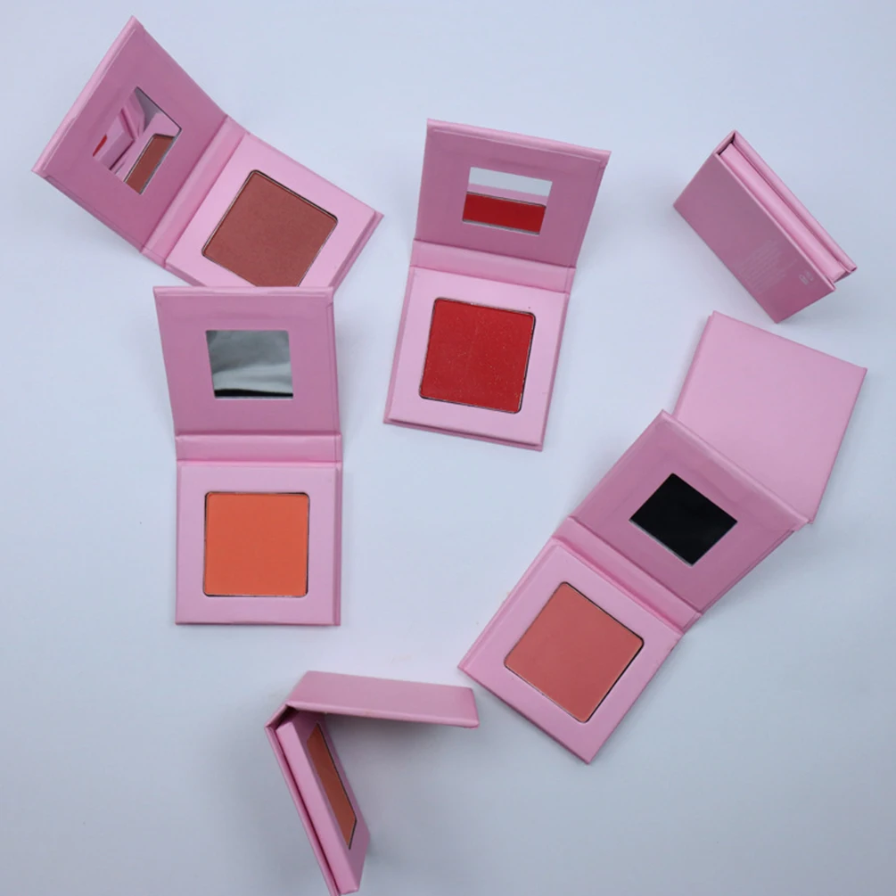 6-color Private Label Blush Powder Custom Bulk 4.5g Single Pink Black Package Blusher Matte Pigment Cheek Makeup Vegan Wholesale