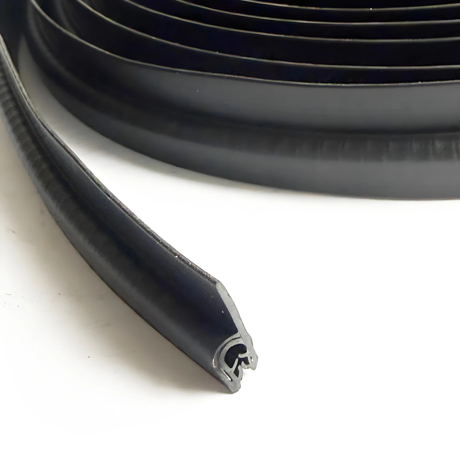 16.6FT Sealing Strip h Shape Rubber Metal Wood Panel Board Sheet Clamping Groove Edge Shield Anti-Collision Protection Strip