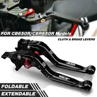 Para Honda CB650R/CBR650R CB/CBR 650R Juego de Manetas Freno y Embrague Abatible Extensible Regulables Maneta Leva Freno Embrague Palanca Accesorios para Motocicletas Piezas