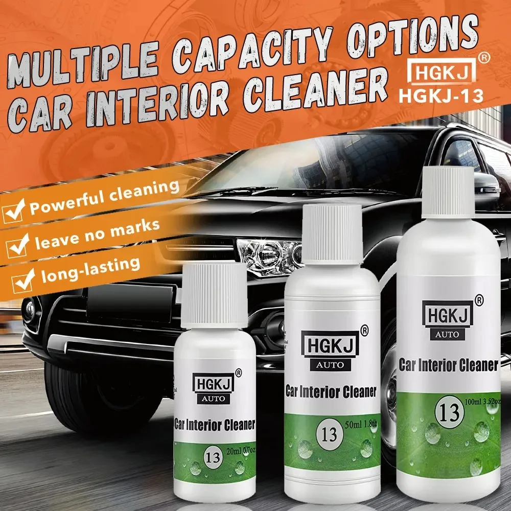 

Чистка автомобиля HGKJ 13, детали, пена для салона, спрей для деформации, пластиковая освежающая краска, воск для детализации кожаных сидений, автомобильная мойка