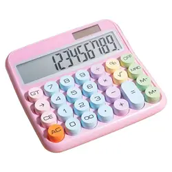 Student Calculator Solar Powered Vintage Typewriter Large Screen Display 12 Digit Scientific Calculator Office School