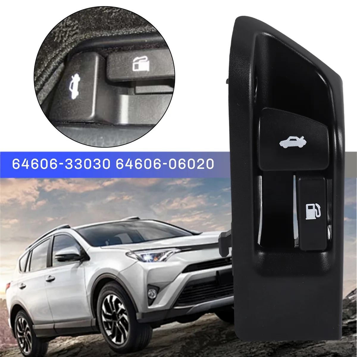 

N32R_Car Fuel Tank Door Trunk Lid Release Lever Opener Handle Switch for Toyota Corolla Camry Vios